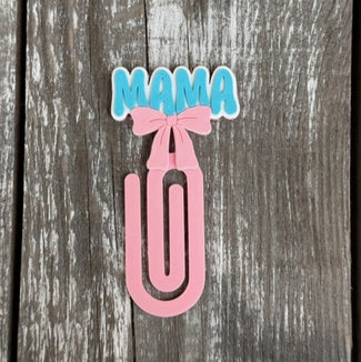 Mama bow bookmark or large paper clip
