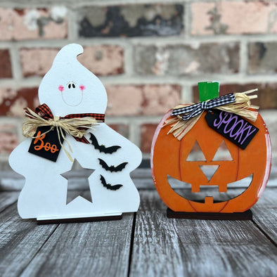 Ghost & Jack-O-Lantern votive holders DIY Kit