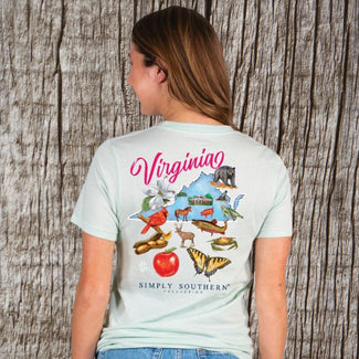 Simply Southern Virginia State  T-shirt