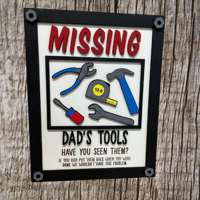 Missing Tools  DIY door hanger