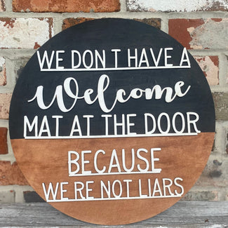 We don't have a Welcome Mat door hanger DIY Kit