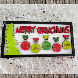 Merry Grinchmas Personalized  DIY Kit