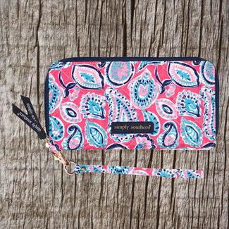 Simply Southern Quilted Phone Wallet in Paisley