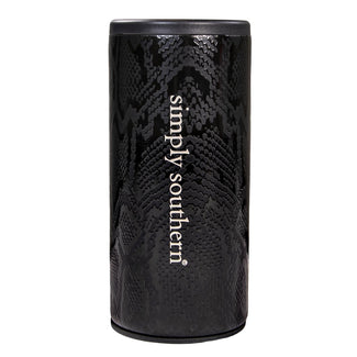 Simply Southern Can Cooler Black Snake Print