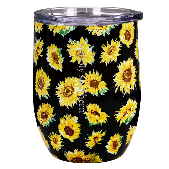 Simply Southern Wine Tumbler Sunflowers