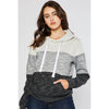 COLOR BLOCK PULLOVER HOODIE  S-3XL