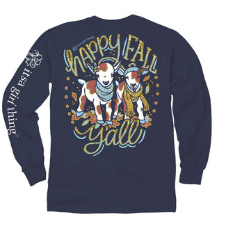 Happy Fall Y'all Long Sleeve  It's a Girl Thing T-Shirt Adorable Goats