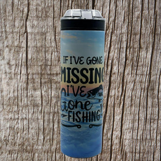 Gone fishing Tumbler w/Snack cup lid