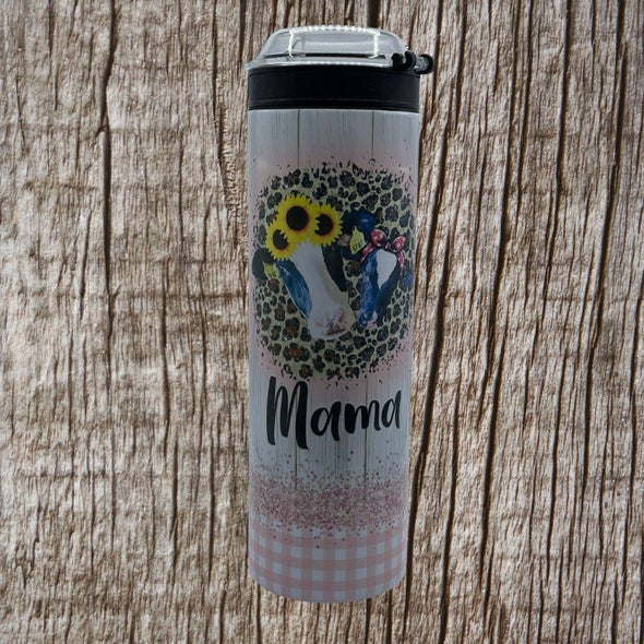 Mama cow Tumbler w/Snack cup lid