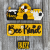 Interchangeable Bee, Bee Kind, Buzz Inserts for Truck shelf sitter DIY Kit