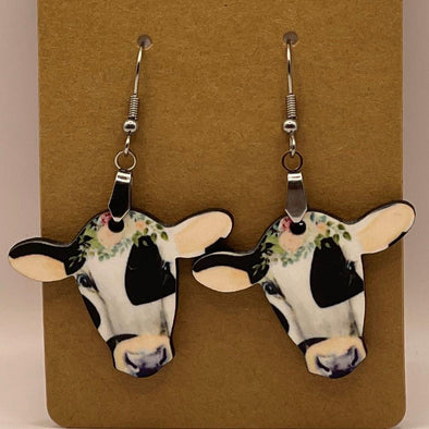 Custom Made Cow earrings